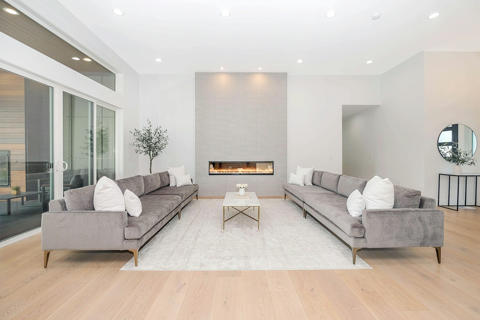 Salon contemporain lumineux — photographie d’inspiration